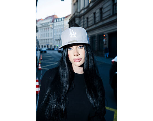 Kšiltovka New Era - MLB Basic 59FIFTY - LA Dodgers - Grey / White