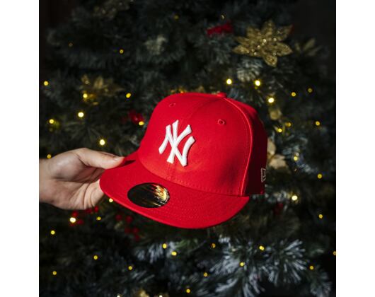Kšiltovka New Era - MLB Basic 59FIFTY - NY Yankees - Scarlet / White