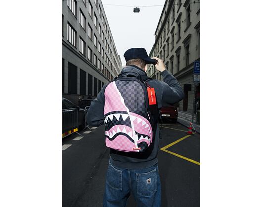 Batoh Sprayground Pink And Black Tear Sip Backpack