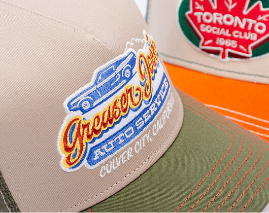 Kšiltovka Stetson - Trucker Cap Greaser Joe's - Green / Beige
