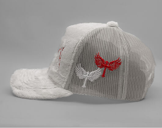 Kšiltovka Reflection Luxury Fuzzy Trucker - Oats red