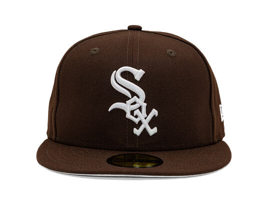 Kšiltovka New Era - MLB Seasonal 59FIFTY - Chicago White Sox - Burnt Wood - Brown