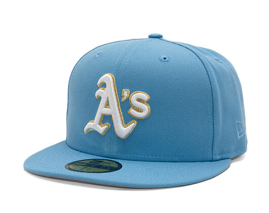 Kšiltovka New Era - MLB Seasonal 59FIFTY - Oakland Athletics - Sky Blue / Pink UV