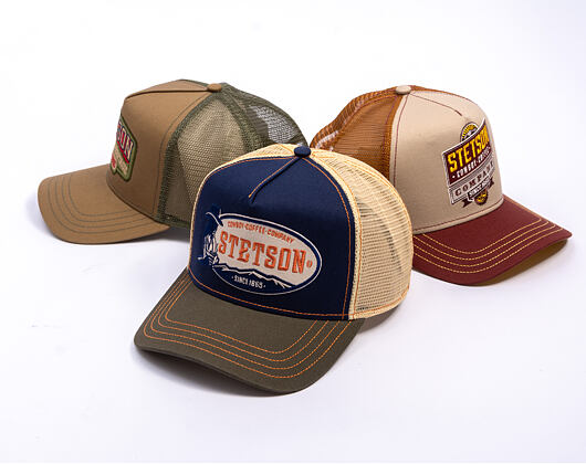 Kšiltovka Stetson - Trucker Cap - Cowboy Coffee - 52