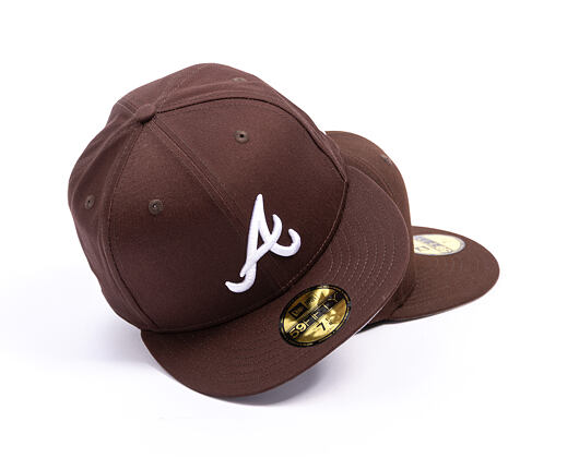 Kšiltovka New Era - MLB Seasonal 59FIFTY - Atlanta Braves - Burnt Wood - Brown