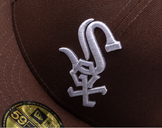 Kšiltovka New Era - MLB Seasonal 59FIFTY - Chicago White Sox - Burnt Wood - Brown
