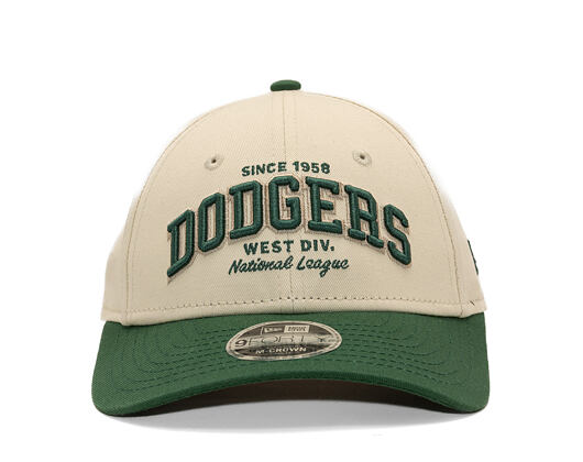 Dětská Kšiltovka New Era - MLB Wordmark 9FORTY M-CROWN - LA Dodgers - Cream