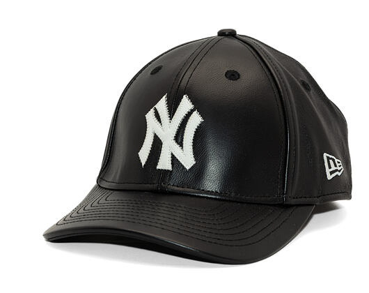Kšiltovka New Era - MLB IMAGE DROP - Leather 9FORTY M-CROWN - NY Yankees - Black