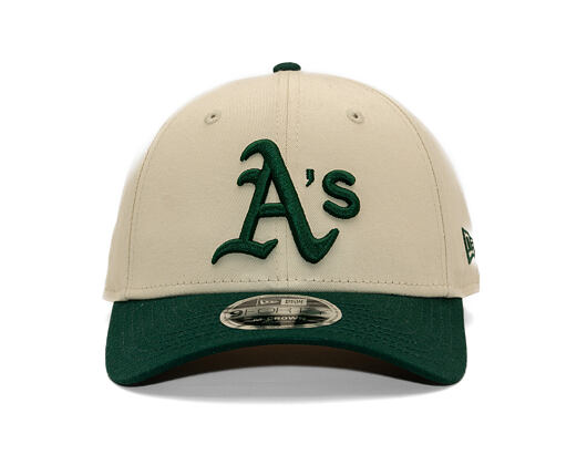 Kšiltovka New Era - MLB Colorblock 9FORTY M-CROWN - Oakland Athletics - Cream