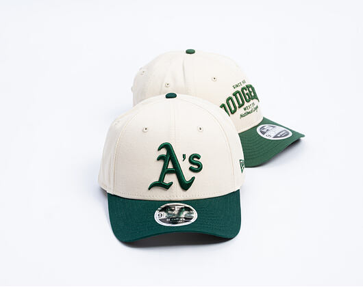 Kšiltovka New Era - MLB Colorblock 9FORTY M-CROWN - Oakland Athletics - Cream