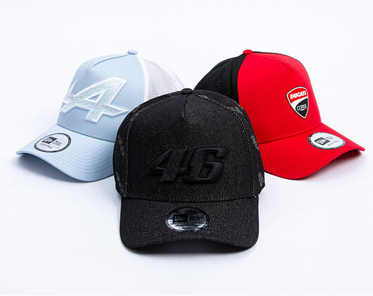 Kšiltovka New Era - Valentino Rossi VR46 Denim 9FORTY Trucker - VR46 - Black