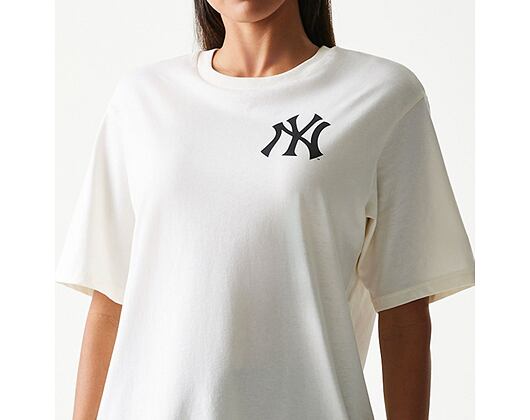 Triko New Era - MLB Food Graphic Tee - NY Yankees - Off White