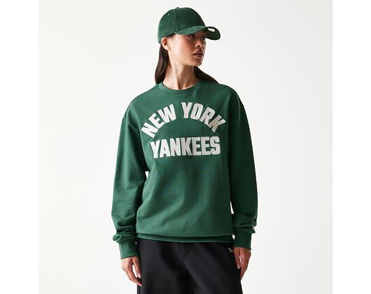 Mikina New Era - MLB Graphic Oversized Crewneck - NY Yankees - Cilantro Green