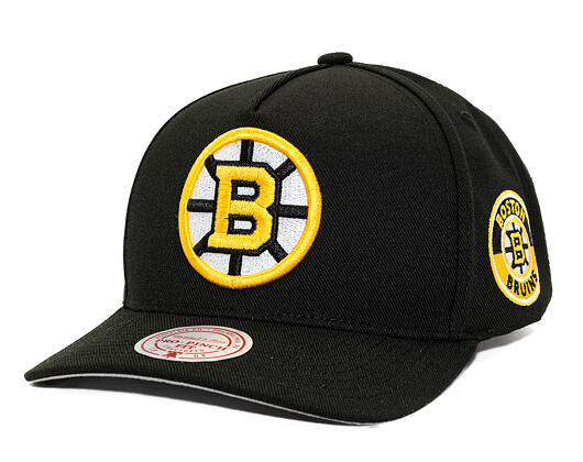 Kšiltovka Mitchell & Ness - Boston Bruins - Double Clutch Pro Snapback - Black