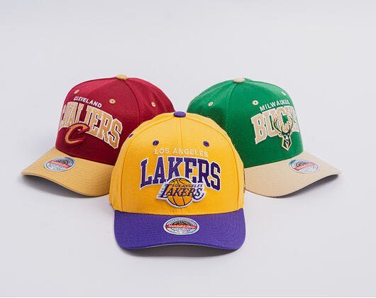 Kšiltovka Mitchell & Ness - NBA Team Arch Snapback - Los Angeles Lakers - Yellow / Purple