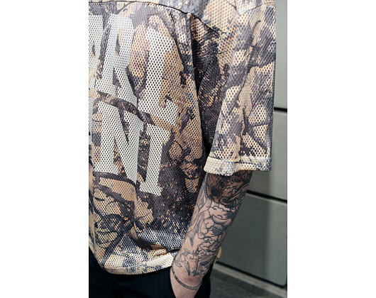 Dres Karl Kani - Heritage Wood Camo Mesh Boxy Jersey