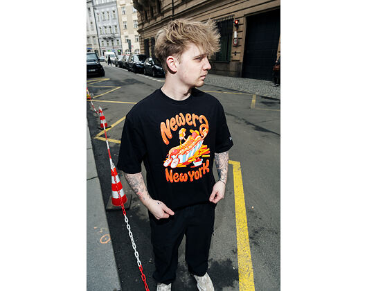 Triko New Era - Food Graphic Tee - Black