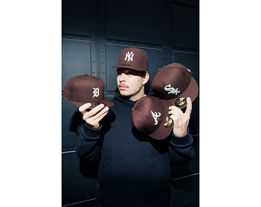 Kšiltovka New Era - MLB Seasonal 59FIFTY - Atlanta Braves - Burnt Wood - Brown