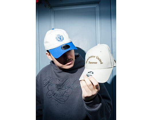 Kšiltovka New Era -  Seasonal 9TWENTY - Manchester United FC - Off White