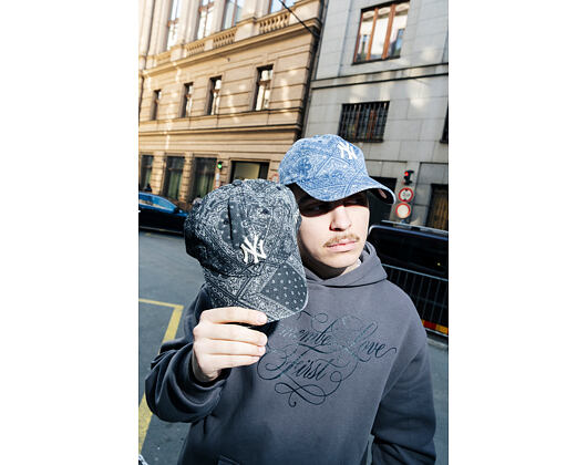 Kšiltovka New Era - MLB Washed Paisley 9TWENTY - NY Yankees - Black