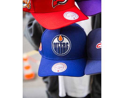 Kšiltovka Mitchell & Ness - Edmonton Oilers - Double Clutch Pro Snapback - Navy