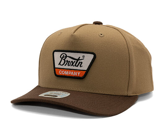 Kšiltovka Brixton - Linwood MP Snapback - Sand/Pinecone Brown