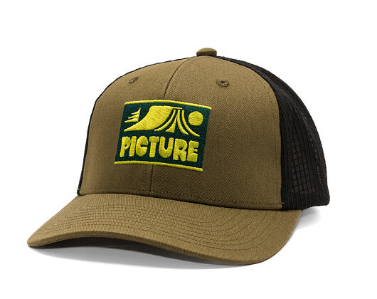 Kšiltovka Picture - Zephyr Trucker - Tobacco - Rectangle Patch - Olive