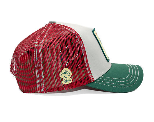 Kšiltovka Capslab - Trucker Peanuts - Cool Joe - White / Red /Green