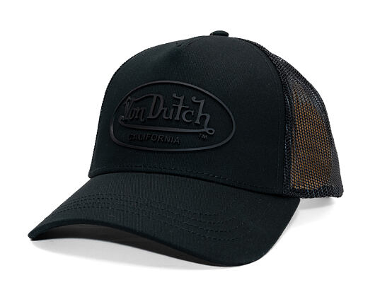Kšiltovka Von Dutch - Trucker - Rubber Logo Black/Black