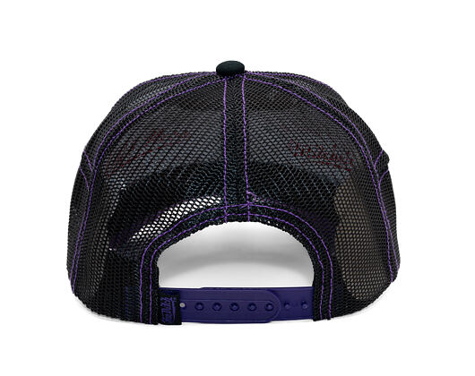 Kšiltovka Von Dutch - Trucker - Classic Logo White/Distressed Purple Denim