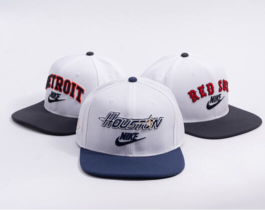 Kšiltovka Nike - Cooperstown Dri-Fit Pro - Houston Astros - White 10A/Midnight Navy 44B