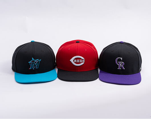 Kšiltovka Nike - Dri-Fit Pro - Miami Marlins - Black 00A/Light Current Blue