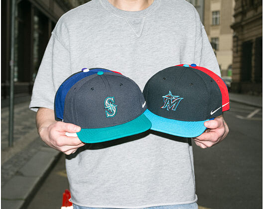 Kšiltovka Nike - Dri-Fit Pro - Seattle Mariners - Pitch Blue 4FA/Mardi Gras 4DZ