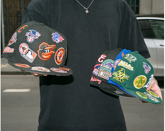Kšiltovka New Era - MLB All Over Logo 59FIFTY - Baltimore Orioles - Team Color