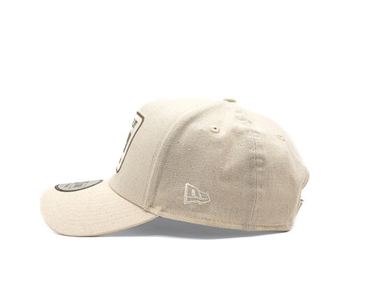 Kšiltovka New Era - Branded Buffalo Patch Linen 9FORTY A-Frame - Stone
