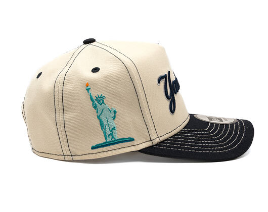 Kšiltovka New Era - MLB City Icon 9FORTY A-Frame - NY Yankees - Cream / Navy