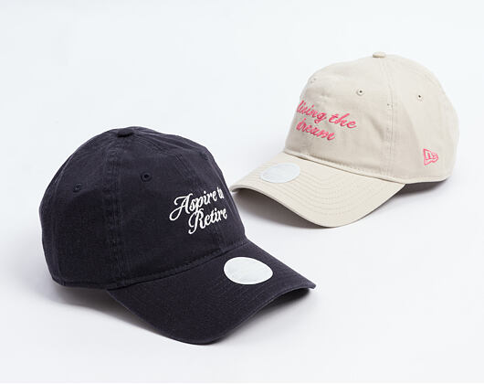 Dámská Kšiltovka New Era - Branded Slogan 9TWENTY - Navy / Chrome White