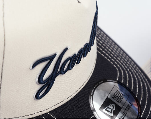 Kšiltovka New Era - MLB City Icon 9FORTY A-Frame - NY Yankees - Cream / Navy