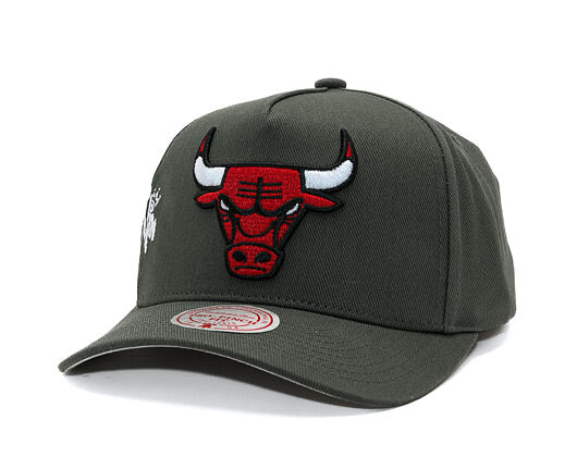 Kšiltovka Mitchell & Ness  - NBA Born To Win - Pro Pinch Snapback - Chicago Bulls - Grey