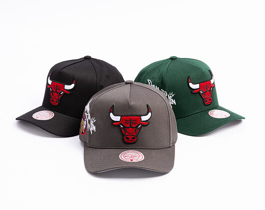 Kšiltovka Mitchell & Ness  - NBA Born To Win - Pro Pinch Snapback - Chicago Bulls - Grey
