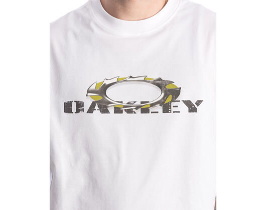 Triko Oakley - Heritage Metal Short Sleeve Tee - White
