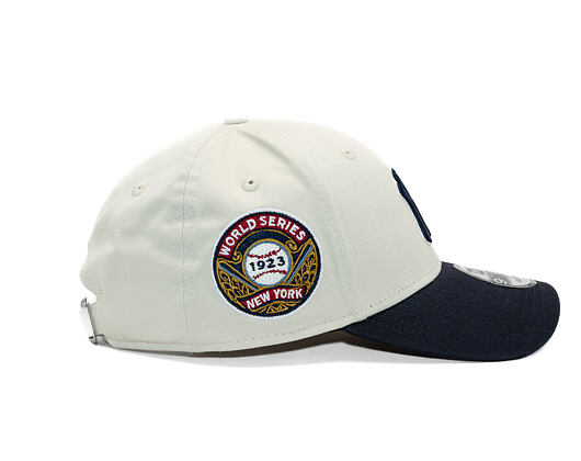 Kšiltovka New Era - MLB World Series Patch Cooperstown 9FORTY - NY Yankees - Cream / Navy