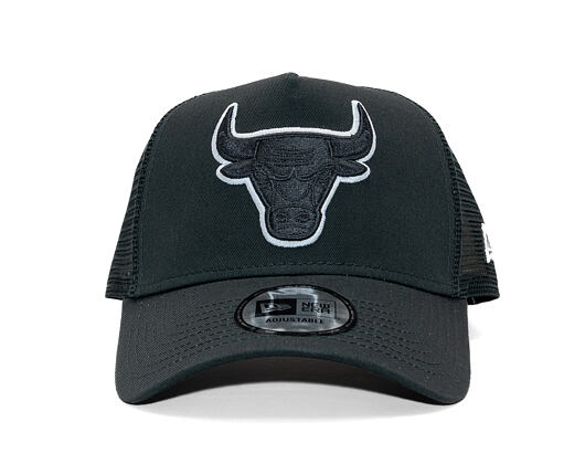 Kšiltovka New Era - NBA Outline 9FORTY A-Frame Trucker - Chicago Bulls - Steel / White