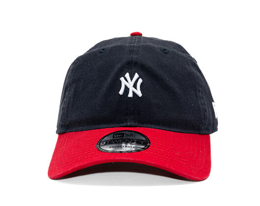 Kšiltovka New Era - MLB Mini Logo Washed Contrast 9TWENTY - NY Yankees - Navy / Scarlet