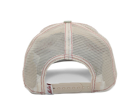 Dámská Kšiltovka New Era - Branded Denim Oval Logo 9FORTY M-CROWN A-Frame Trucker - Cream