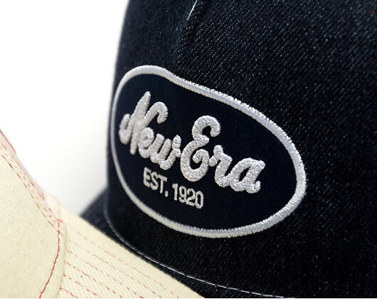 Dámská Kšiltovka New Era - Branded Denim Oval Logo 9FORTY M-CROWN A-Frame Trucker - Navy