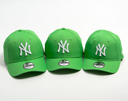 Dětská Kšiltovka New Era - MLB Essential 9FORTY - NY Yankees - Green/White - Child/Youth