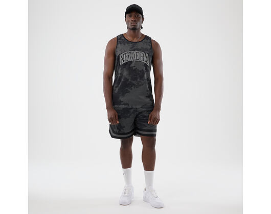 Kraťasy New Era - Branded Print Mesh Shorts - Black