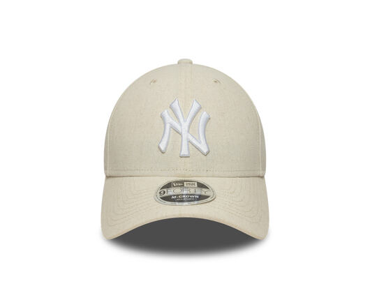 Kšiltovka New Era - MLB Linen 9FORTY M-CROWN - NY Yankees - Stone