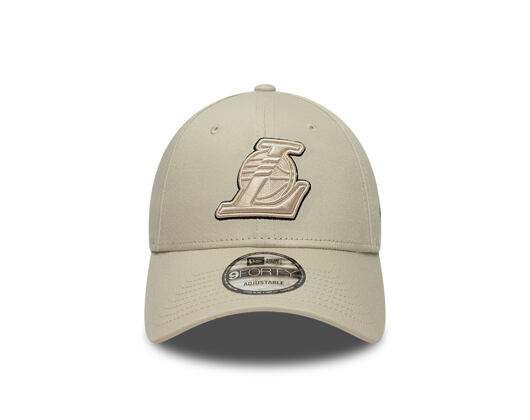 Kšiltovka New Era - NBA Team Outline 9FORTY - LA Lakers - Stone / Black